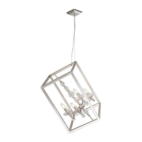 Подвесная люстра Lucia Tucci Inessa 3850.4 Silver, фото 
