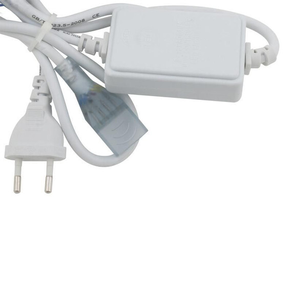 UCX-Q220 SP4/B67-RGB WHITE 1 STICKER Провод электрический для подключения RBG светодиодных лент ULS-5050 сетевого напряжения к сети 220В. 7х14мм., фото 