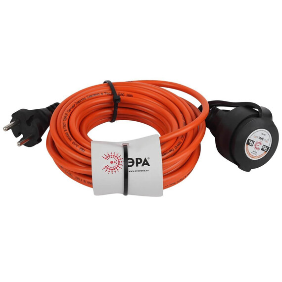 Удлинитель силовой ЭРА UPx-1-2x1-10m в бухте без заземления 10м 1 розетка ПВС 2х1мм2, фото 