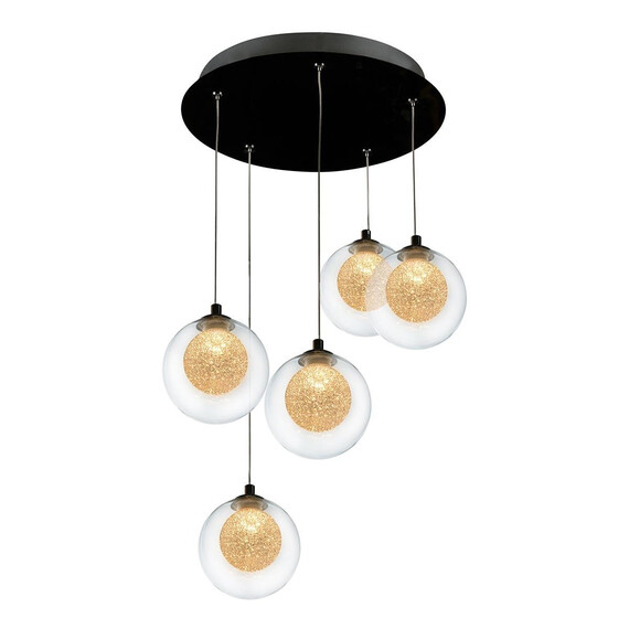 Подвесная светодиодная люстра iLedex Oblivion C4457-5R CR, фото , изображение 3