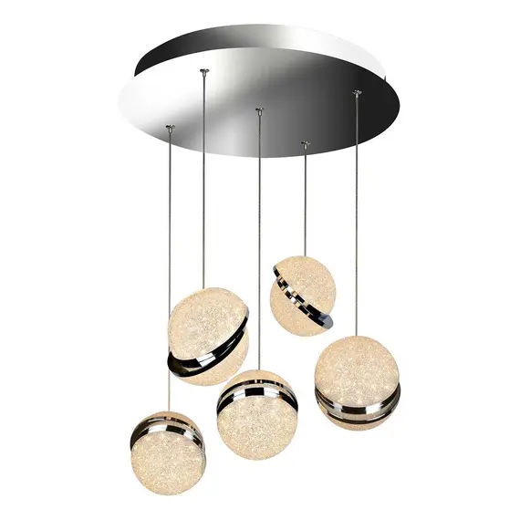 Подвесная светодиодная люстра iLedex CRystal Ball C4474-5R CR, фото , изображение 3