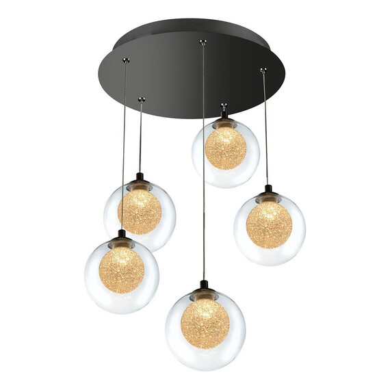 Подвесная светодиодная люстра iLedex Oblivion C4457-5R CR, фото 