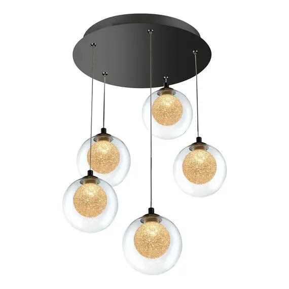 Подвесная светодиодная люстра iLedex Oblivion C4457-5R CR, фото 