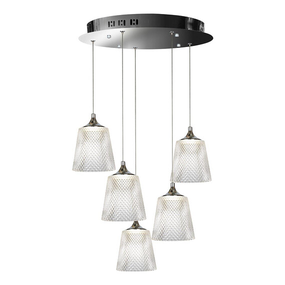 Подвесная светодиодная люстра iLedex Flora WD8007-5 CR, фото , изображение 3