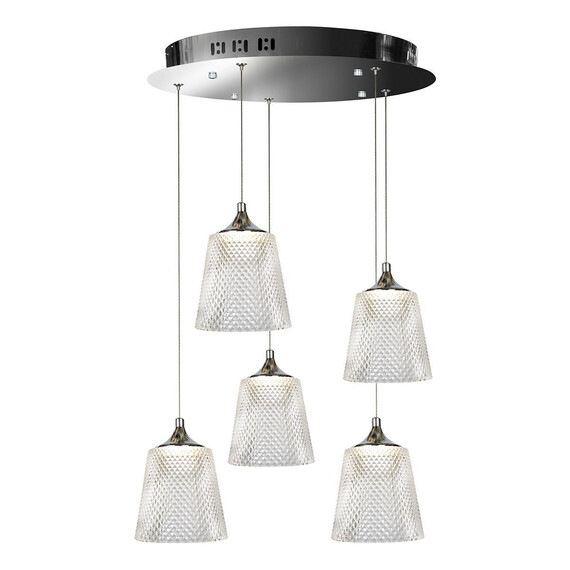 Подвесная светодиодная люстра iLedex Flora WD8007-5 CR, фото 