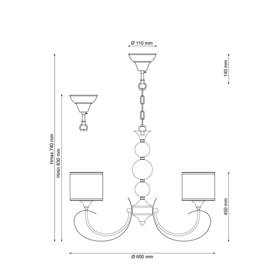 Подвесная люстра Lucia Tucci Bregatto 100.5, фото , изображение 2