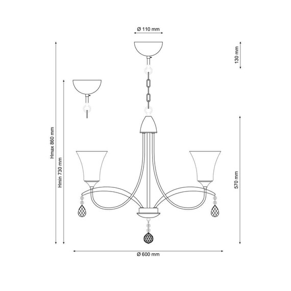 Подвесная люстра Lucia Tucci Rimini 101.3, фото , изображение 2