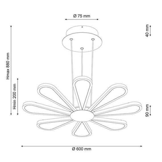 Подвесная люстра Lucia Tucci Miracoli 200.8 LED, фото , изображение 2