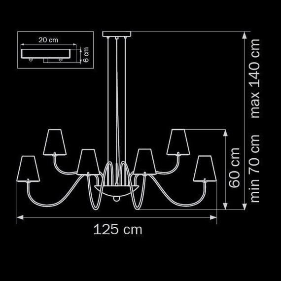 Подвесная люстра Lightstar Diafano 758214, фото , изображение 2
