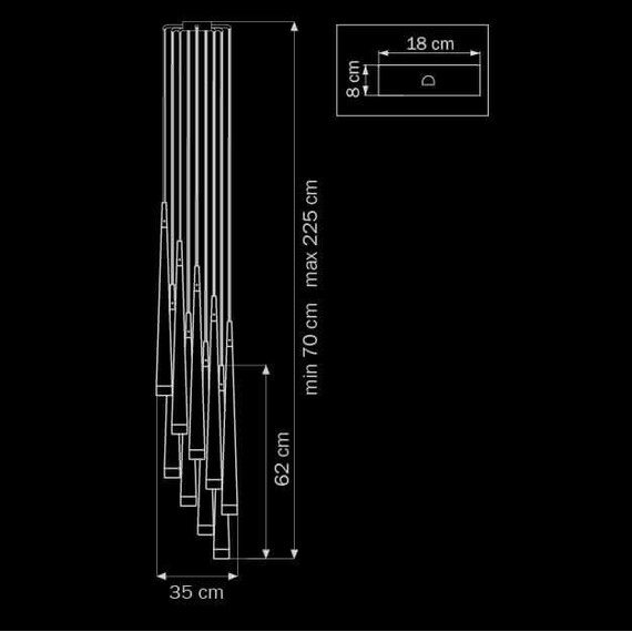 Подвесная люстра Lightstar Meta Duovo 807087, фото , изображение 3