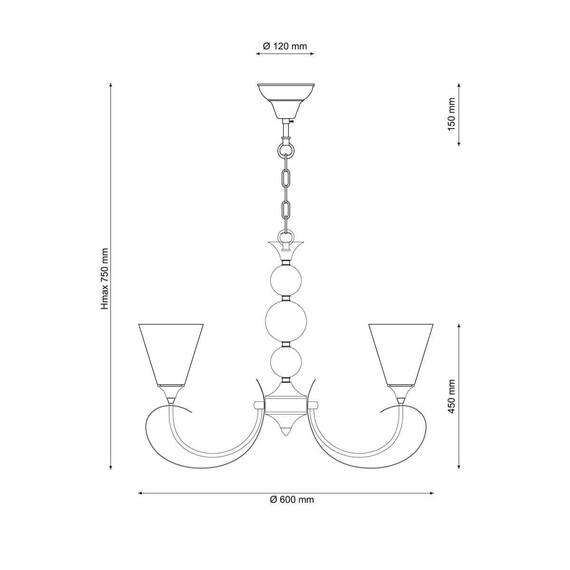 Подвесная люстра Lucia Tucci Mandoria 099.3, фото , изображение 2