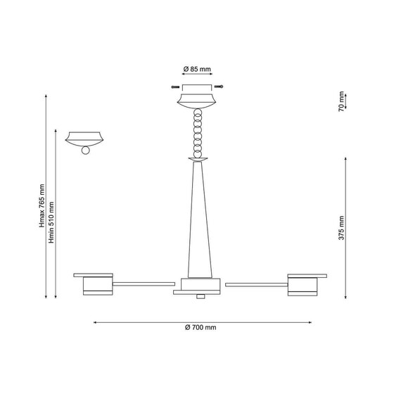 Подвесная люстра Lucia Tucci Natura 069.8 LED, фото , изображение 2