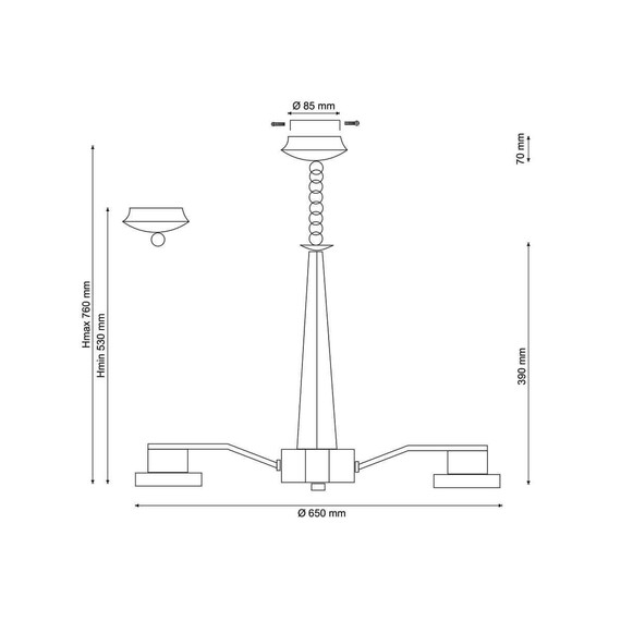 Подвесная люстра Lucia Tucci Natura 070.8 LED, фото , изображение 2