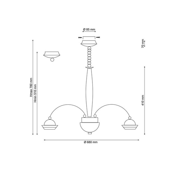 Подвесная люстра Lucia Tucci Natura 068.8 LED, фото , изображение 2
