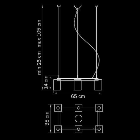 Подвесная люстра Lightstar Qubica 805060, фото , изображение 3