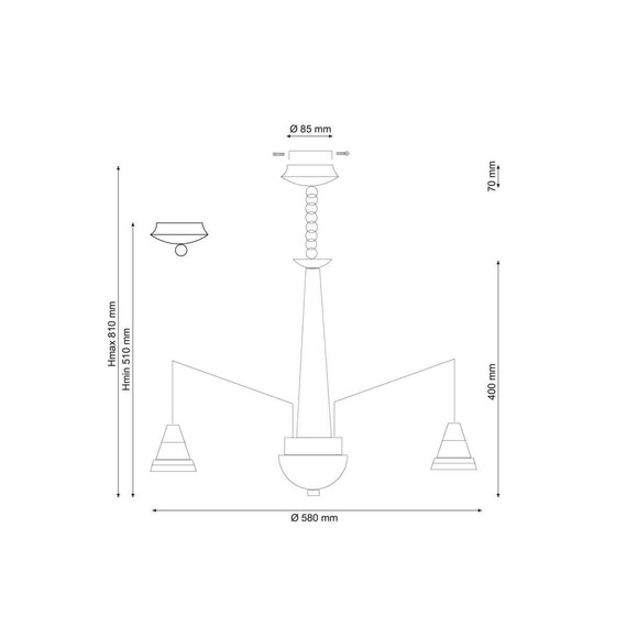 Подвесная люстра Lucia Tucci Natura 066.6 LED, фото , изображение 2