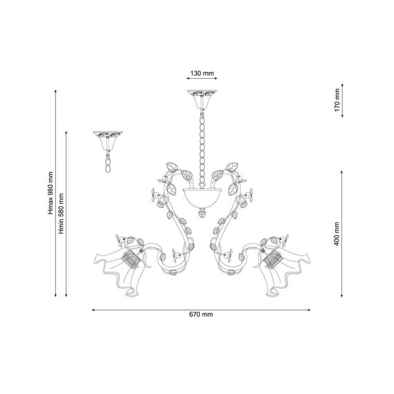 Подвесная люстра Lucia Tucci Fiori Di Rose 111.5, фото , изображение 2