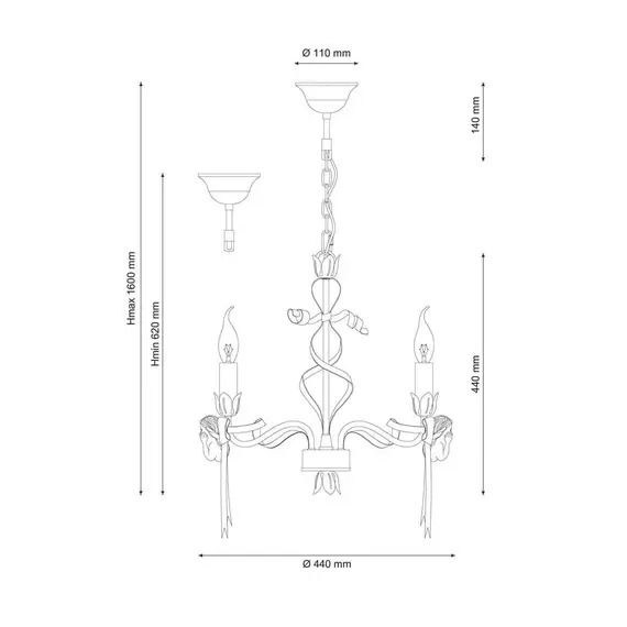 Подвесная люстра Lucia Tucci Angelo 147.3 Ivory, фото , изображение 2