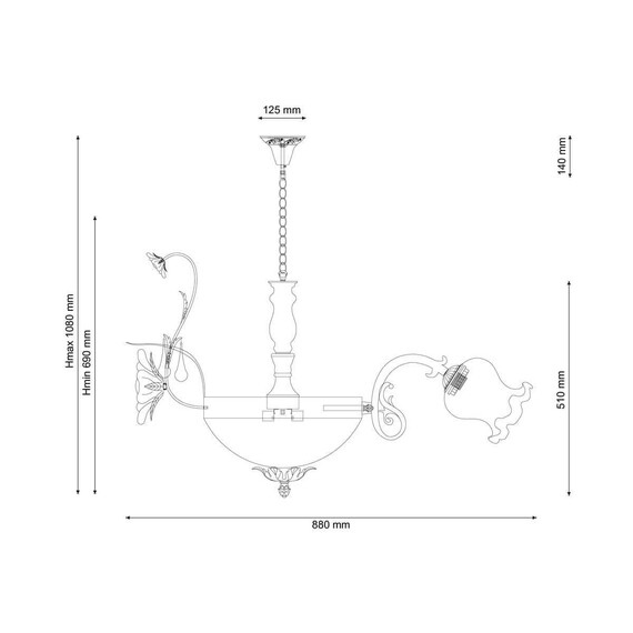Подвесная люстра Lucia Tucci Fiori Di Rose 105.6.2, фото , изображение 2