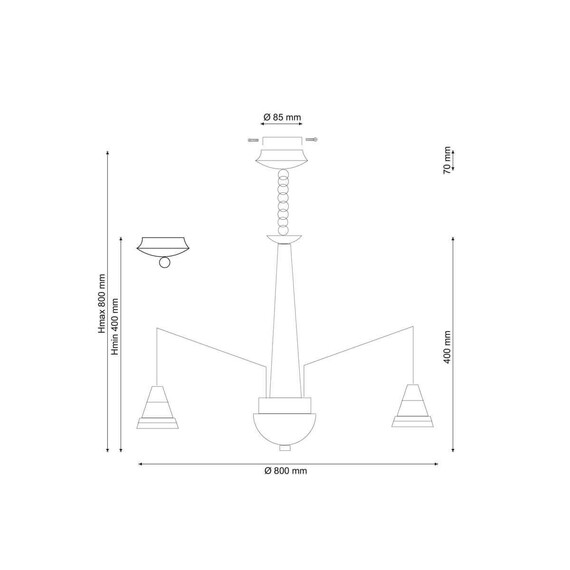 Подвесная люстра Lucia Tucci Natura 066.8 LED, фото , изображение 2
