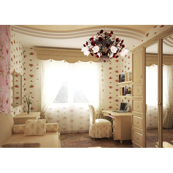 Подвесная люстра Lucia Tucci Fiori Di Rose 1760.8, фото , изображение 3