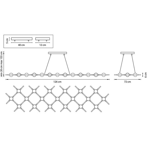 Подвесная светодиодная люстра Lightstar Bergamo 745347, фото , изображение 3