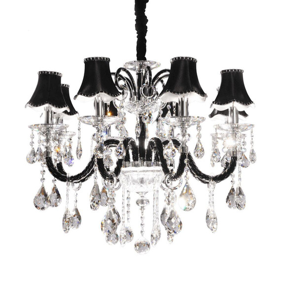 Подвесная люстра Lumina Deco Denica LDP 66249-8 BK, фото 