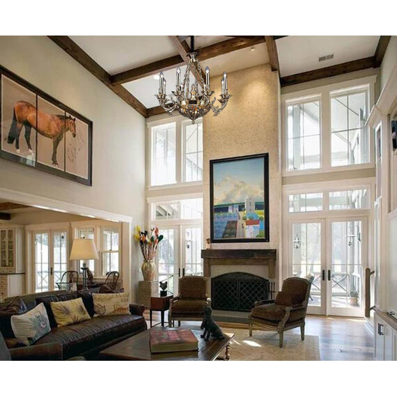 Подвесная люстра Lucia Tucci Firenze 1781.8.2 Antique Gold, фото , изображение 4