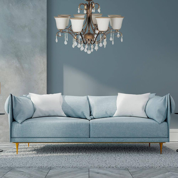 Подвесная люстра Arti Lampadari Borgese E 1.1.8.602 GB, фото , изображение 3