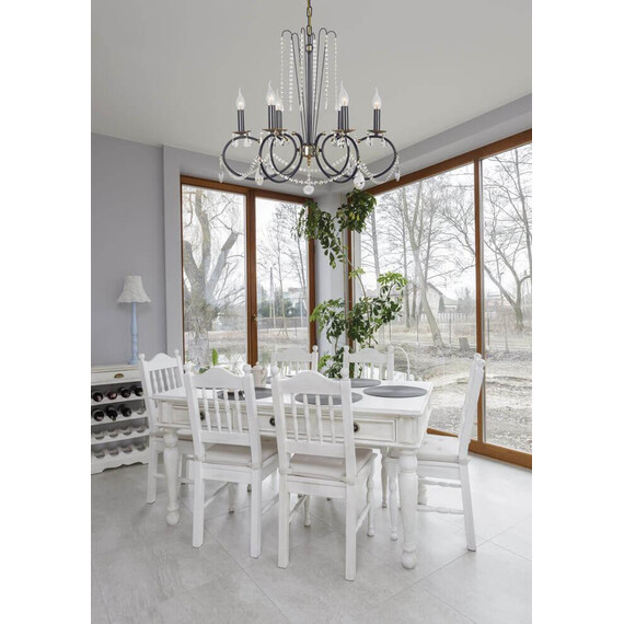 Подвесная люстра Arti Lampadari Casabona E 1.1.6.501 B, фото , изображение 2