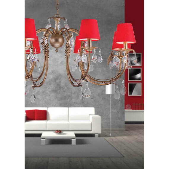 Подвесная люстра Arti Lampadari Meranola E 1.1.8 AG, фото , изображение 2