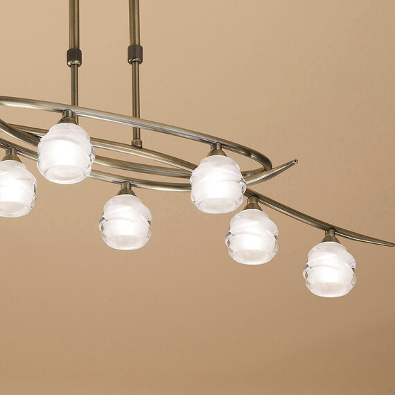 Подвесная люстра Mantra Loop Antique Brass 1820, фото , изображение 4