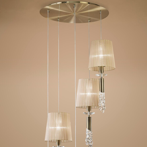 Подвесная люстра Mantra Tiffany Bronze 3877, фото , изображение 3