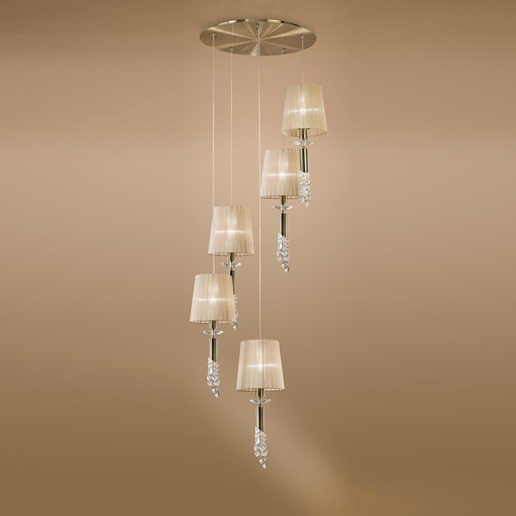 Подвесная люстра Mantra Tiffany Bronze 3877, фото , изображение 2