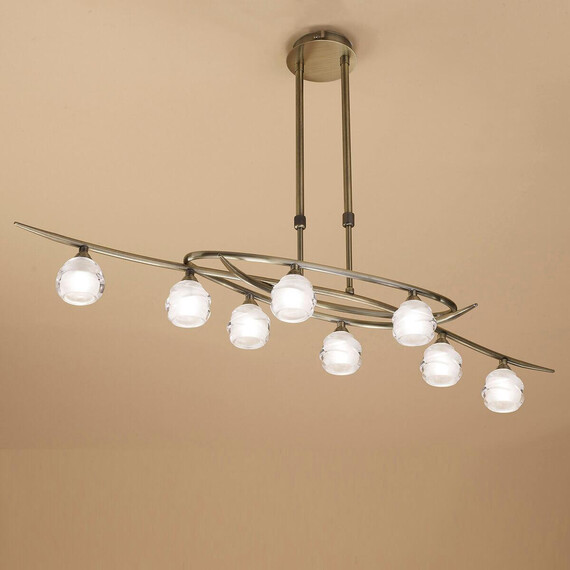 Подвесная люстра Mantra Loop Antique Brass 1820, фото , изображение 2