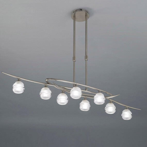 Подвесная люстра Mantra Loop Satin Nickel 1810, фото , изображение 2