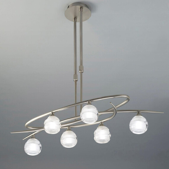 Подвесная люстра Mantra Loop Satin Nickel 1811, фото , изображение 2