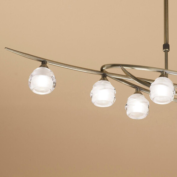 Подвесная люстра Mantra Loop Antique Brass 1820, фото , изображение 3