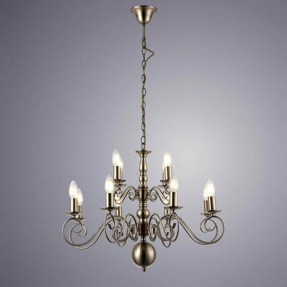 Подвесная люстра Arte Lamp A1129LM-12AB, фото , изображение 2