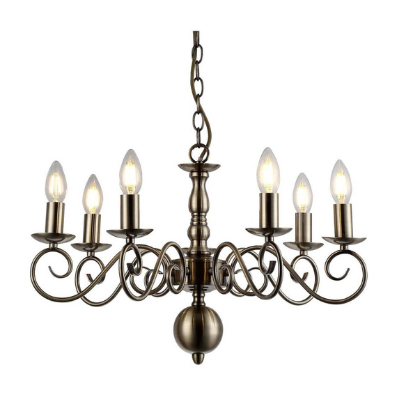 Подвесная люстра Arte Lamp A1129LM-7AB, фото , изображение 4