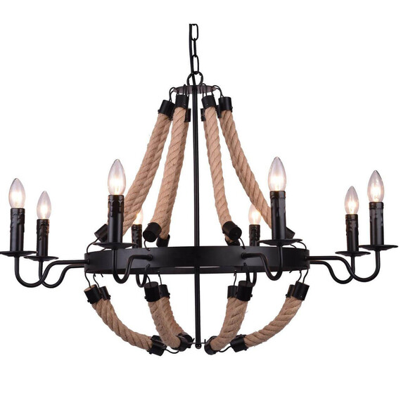 Подвесная люстра Arte Lamp Marsiglia A8956LM-8BK, фото , изображение 2