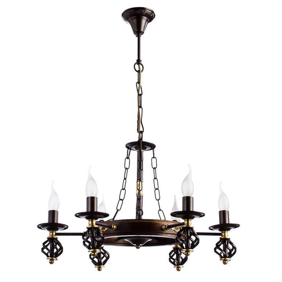 Подвесная люстра Arte Lamp Cartwheel A4550LM-6CK, фото , изображение 2