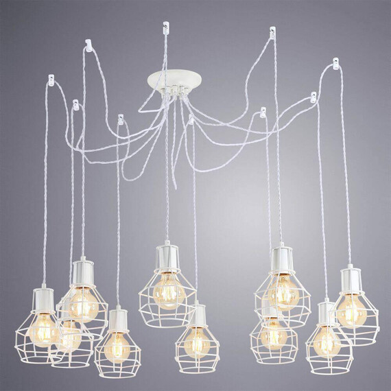 Подвесная люстра Arte Lamp A9182SP-10WH, фото , изображение 3