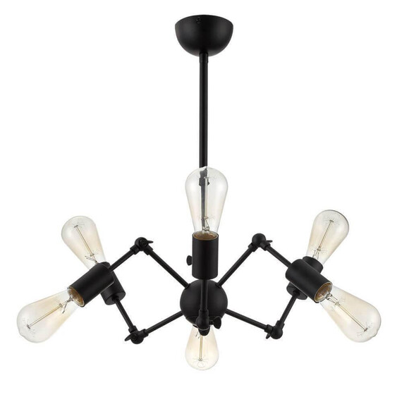 Подвесная люстра Arte Lamp A9190LM-6BK, фото , изображение 2