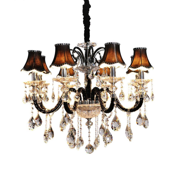 Подвесная люстра Lumina Deco Denica LDP 66249-8 BK, фото , изображение 3