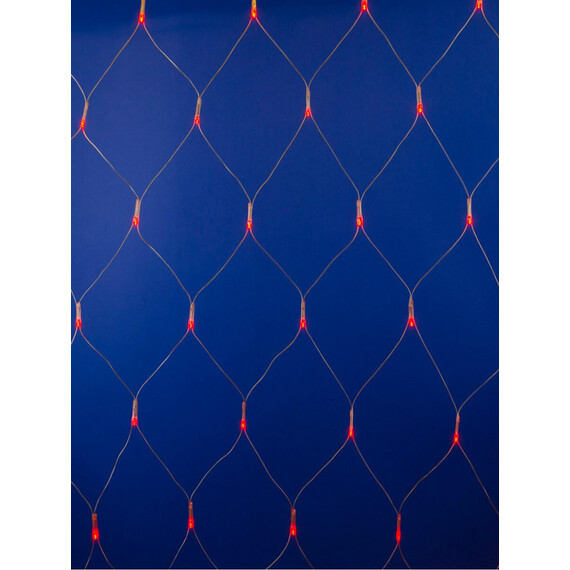 ULD-N2520-240/DTA RED IP20 Сетка светодиодная с контроллером, 240 светодиодов, 2.5х2 м, красная, IP20, провод прозрачный, фото , изображение 4