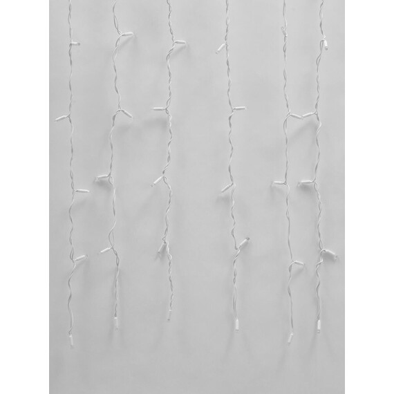 ULD-C2030-240/SWK RED IP67 Занавес светодиодный со статическим свечением, 3х2м. Соединяемый. 240 светодиодов. Красный свет. Провод белый. TM Uniel., фото , изображение 2