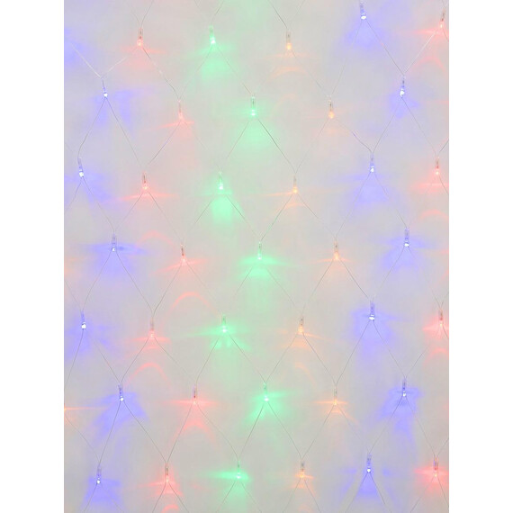 ULD-N4207-320/DTA MULTI IP20 Сетка светодиодная, 4,2х0,75 м, 320 led, разноцветная, с контроллером, провод прозрачный, IP20, фото , изображение 2