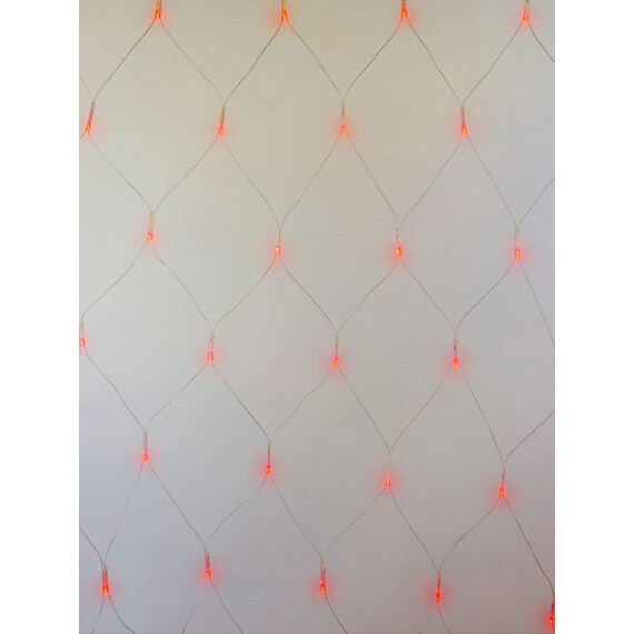 ULD-N2520-240/DTA RED IP20 Сетка светодиодная с контроллером, 240 светодиодов, 2.5х2 м, красная, IP20, провод прозрачный, фото , изображение 3