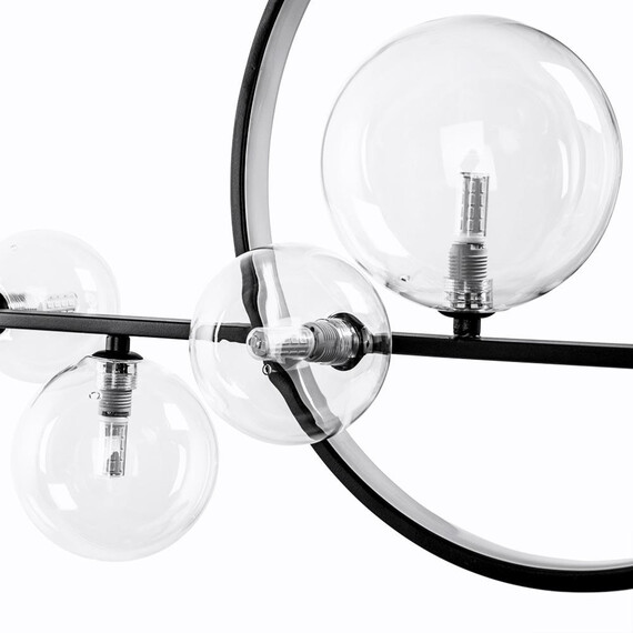 Подвесная светодиодная люстра Arte Lamp Saturn A7791SP-59BK, фото , изображение 2